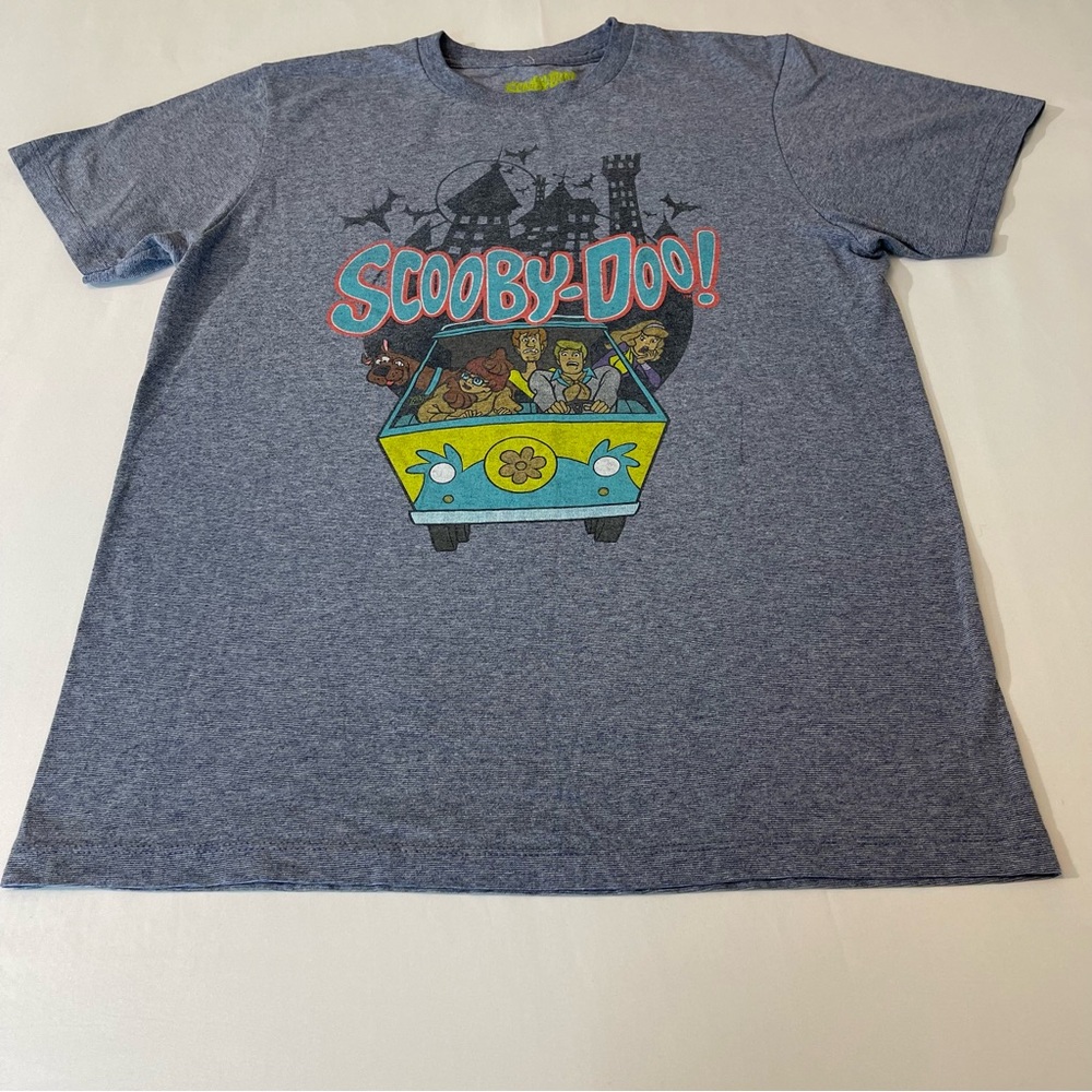 SCOOBY -DOO MENS T-SHIRT, SIZE MEDIUM, GOOD CONDITION, PREOWNED, GRAY